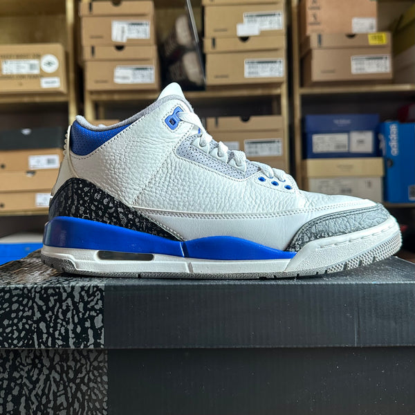 Preloved Air Jordan 3 - Racer Blue (UK 7.5)