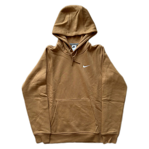 Nike Club Pullover Hoody Swoosh - Brown