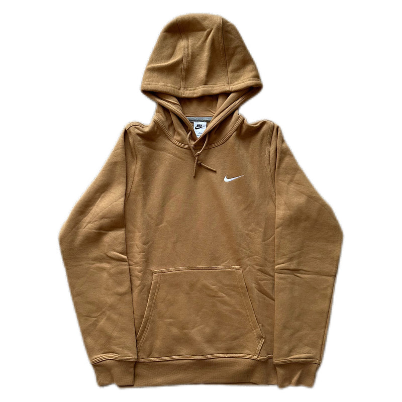 Nike Club Pullover Hoody Swoosh - Brown