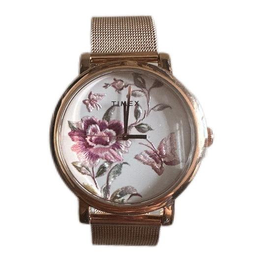 Timex Full Bloom 38mm  Mesh Bracelet Watch