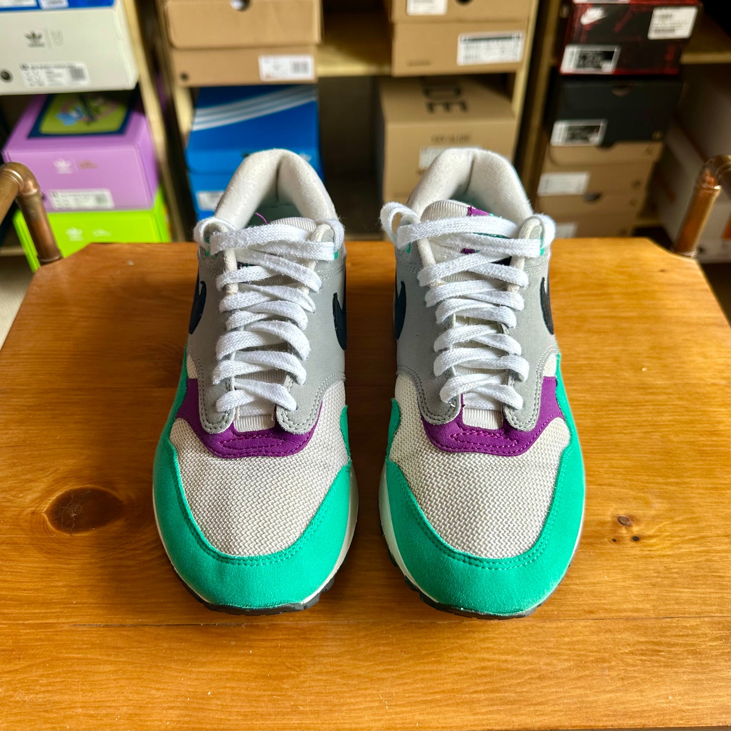 Preloved Nike Air Max 1 - Clear Emerald 2018 (UK 4) - No Box