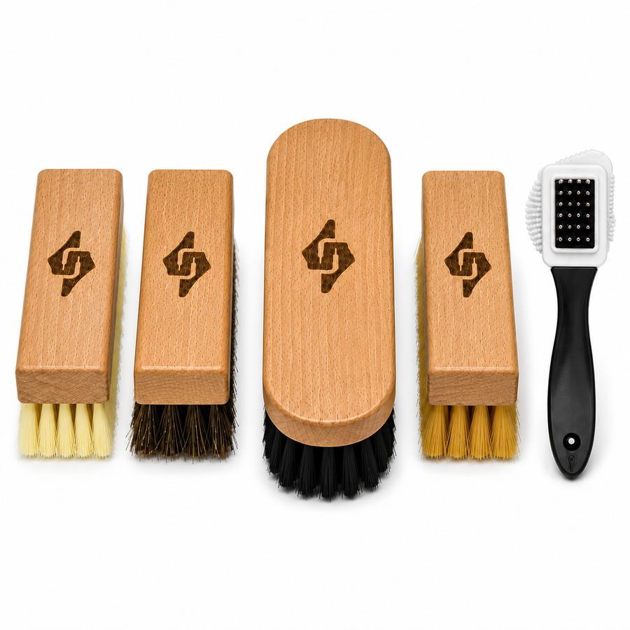 Complete Premium Shoe Cleaning Brush Set (5 Pieces)