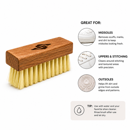 Premium Hard Stiffness Polypropylene Shoe Cleaning Brush