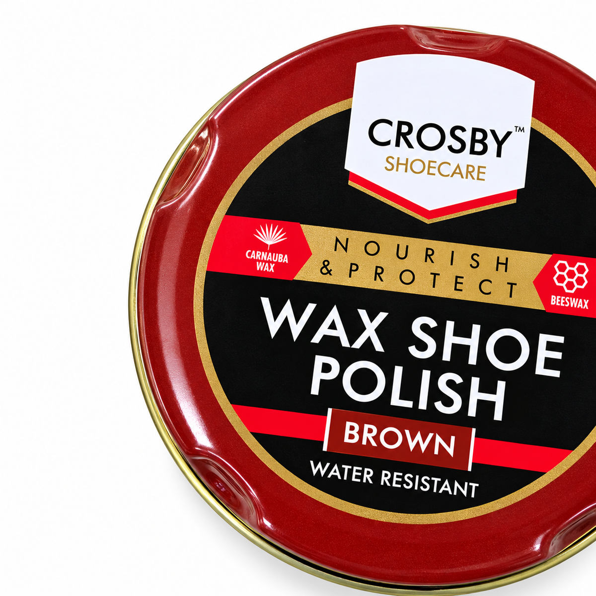Crosby Shoecare - Brown Shoe Polish Wax (50ml)