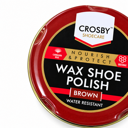 Crosby Shoecare - Brown Shoe Polish Wax (50ml)