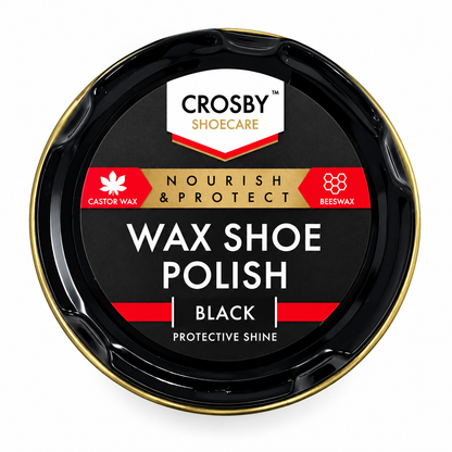 Crosby Shoecare - Black Shoe Polish Wax (50ml)