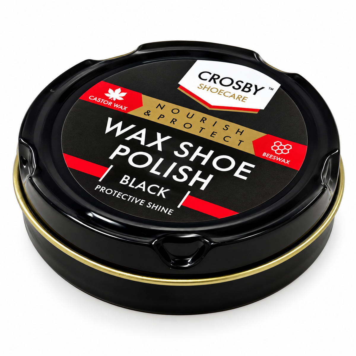Crosby Shoecare - Black Shoe Polish Wax (50ml)