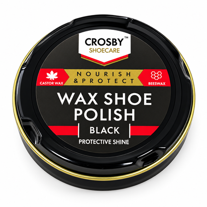 Crosby Shoecare - Black Shoe Polish Wax (50ml)