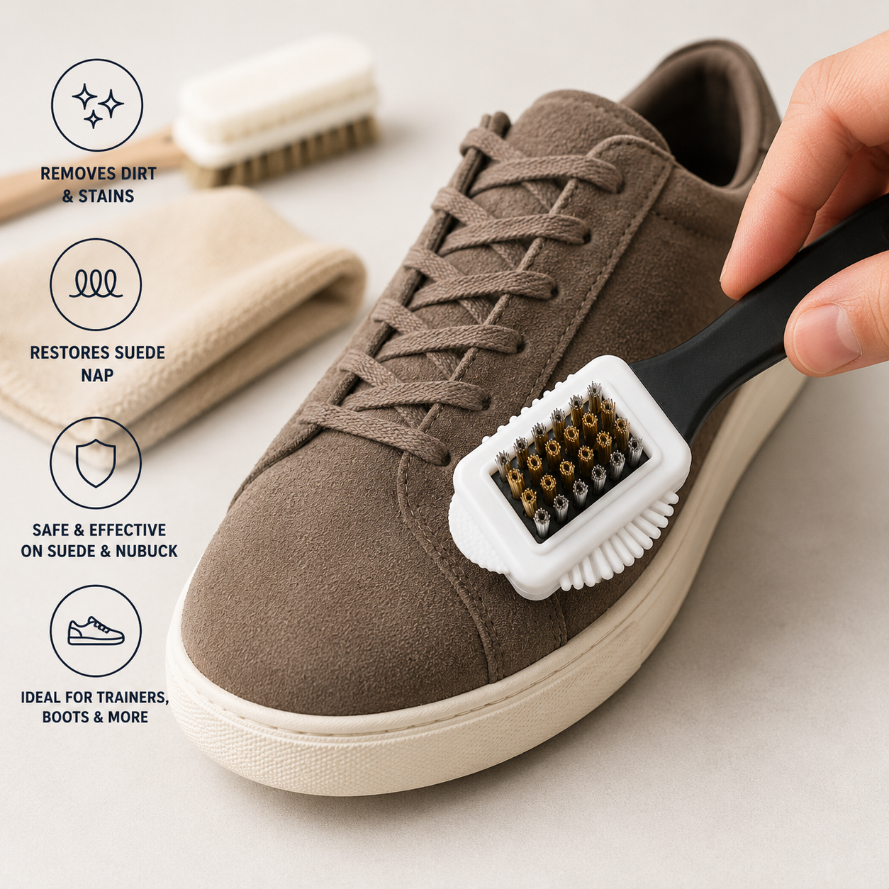 Double-Sided Suede & Nubuck Brush