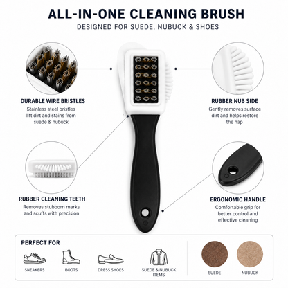 Double-Sided Suede & Nubuck Brush