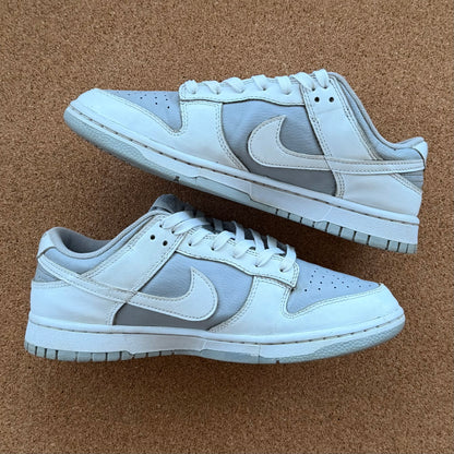 Preloved Nike Dunk Low Retro - White Grey (UK 7.5)