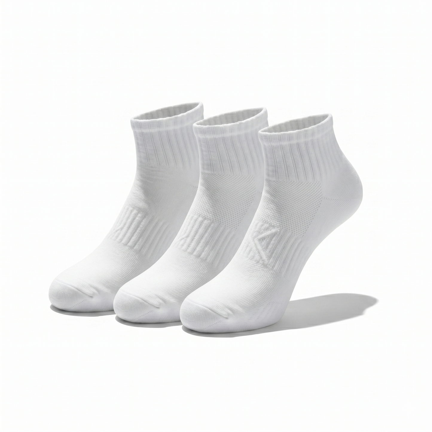 Socks Short Crew | Premium Unisex 80% Cotton White & Black | One Size Fits All
