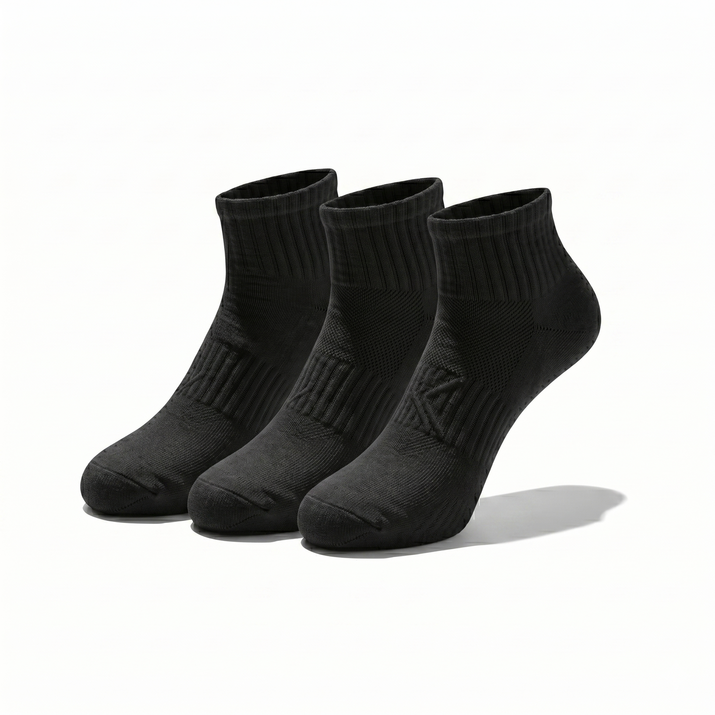 Socks Short Crew | Premium Unisex 80% Cotton White & Black | One Size Fits All