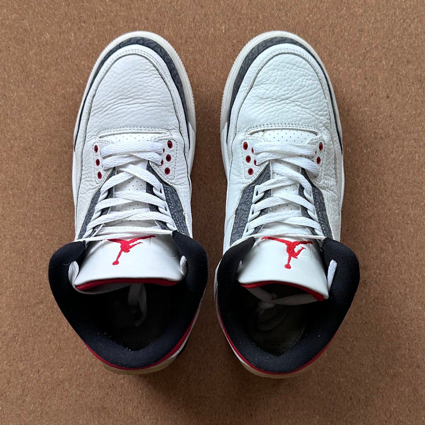 Preloved Air Jordan 3 Retro - Denim SE 'Fire Red' (UK 7)