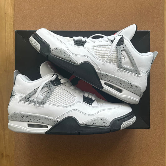 Preloved Air Jordan 4 Retro Mid - White Cement (UK 8)