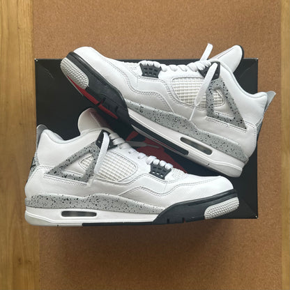 Preloved Air Jordan 4 Retro Mid - White Cement (UK 8)