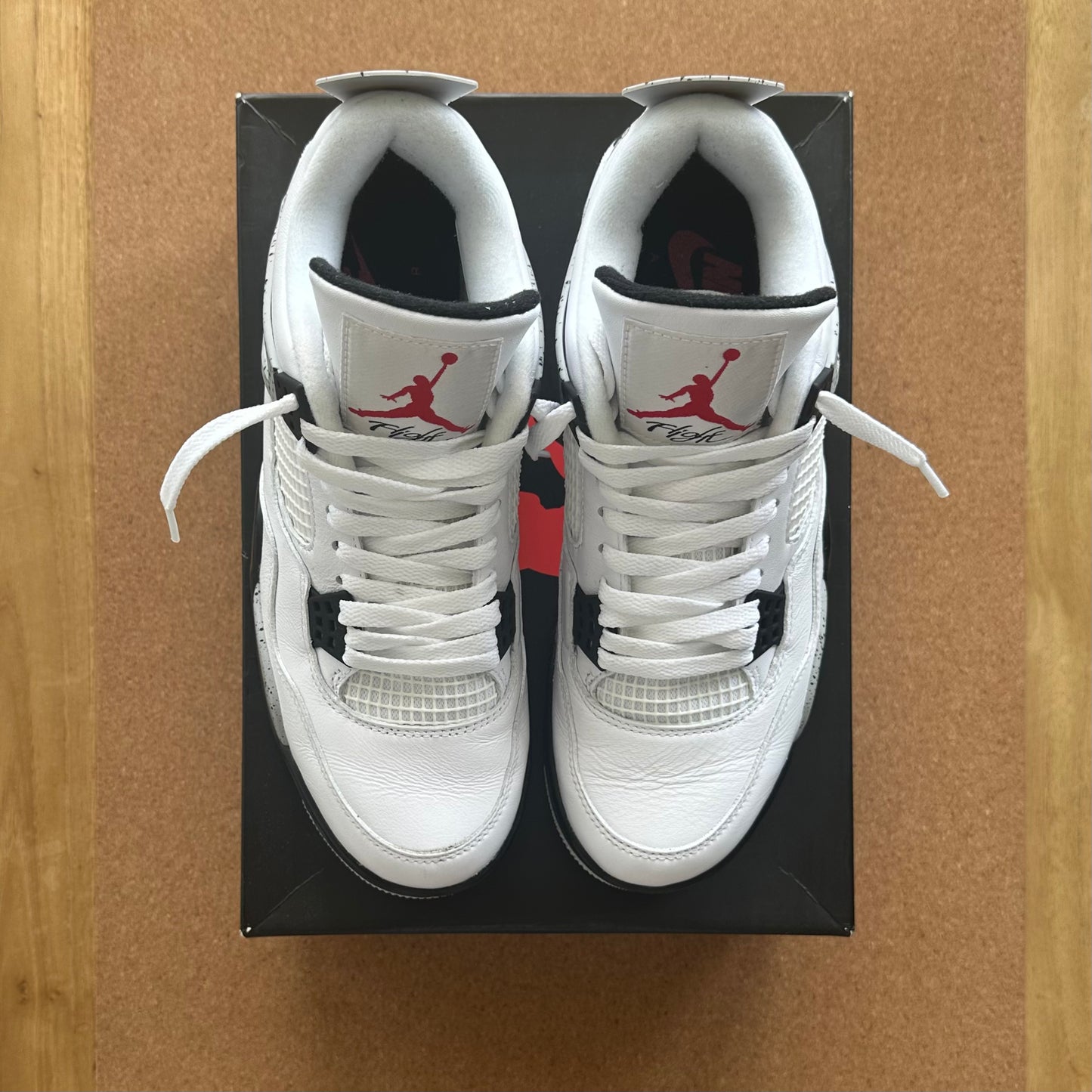 Preloved Air Jordan 4 Retro Mid - White Cement (UK 8)