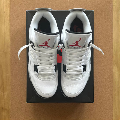 Preloved Air Jordan 4 Retro Mid - White Cement (UK 8)