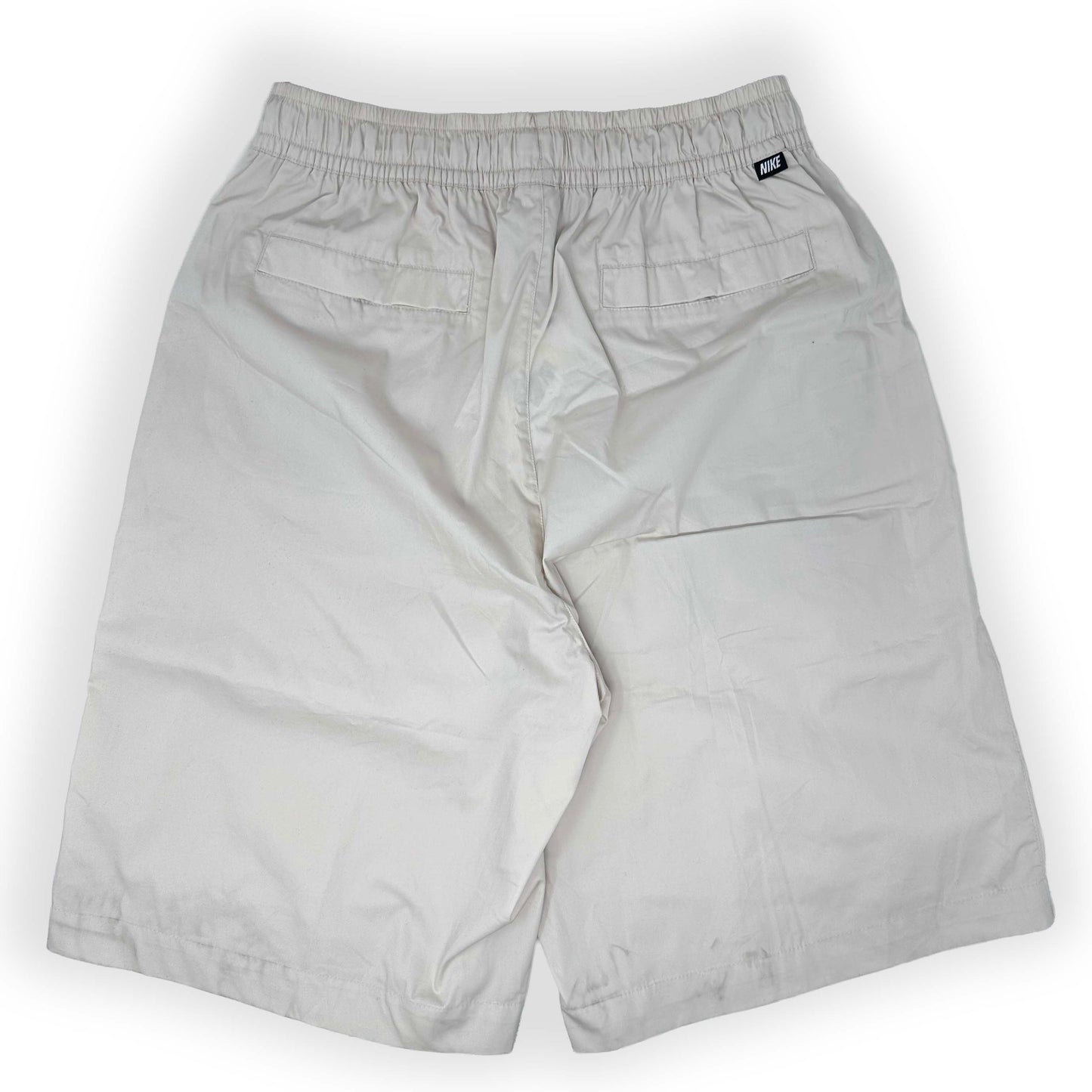 Nike Oversized Fit Below Knee Length Shorts - Beige