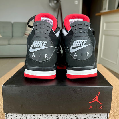 Preloved Air Jordan 4 - Bred 2019 (UK 8.5)