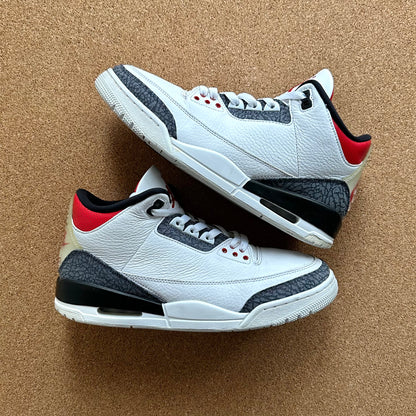 Preloved Air Jordan 3 Retro - Denim SE 'Fire Red' (2020)