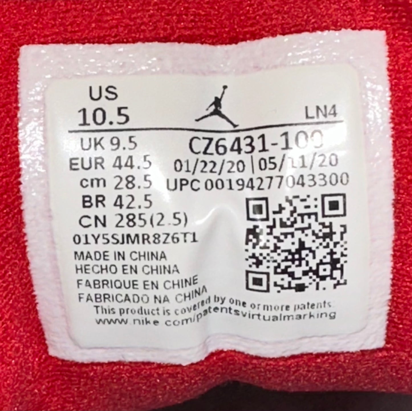 Preloved Air Jordan 3 Retro - Denim SE 'Fire Red' (2020)