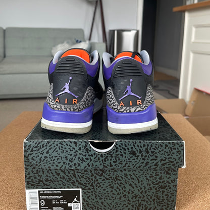Preloved - Air Jordan 3 - Court Purple (UK 8)