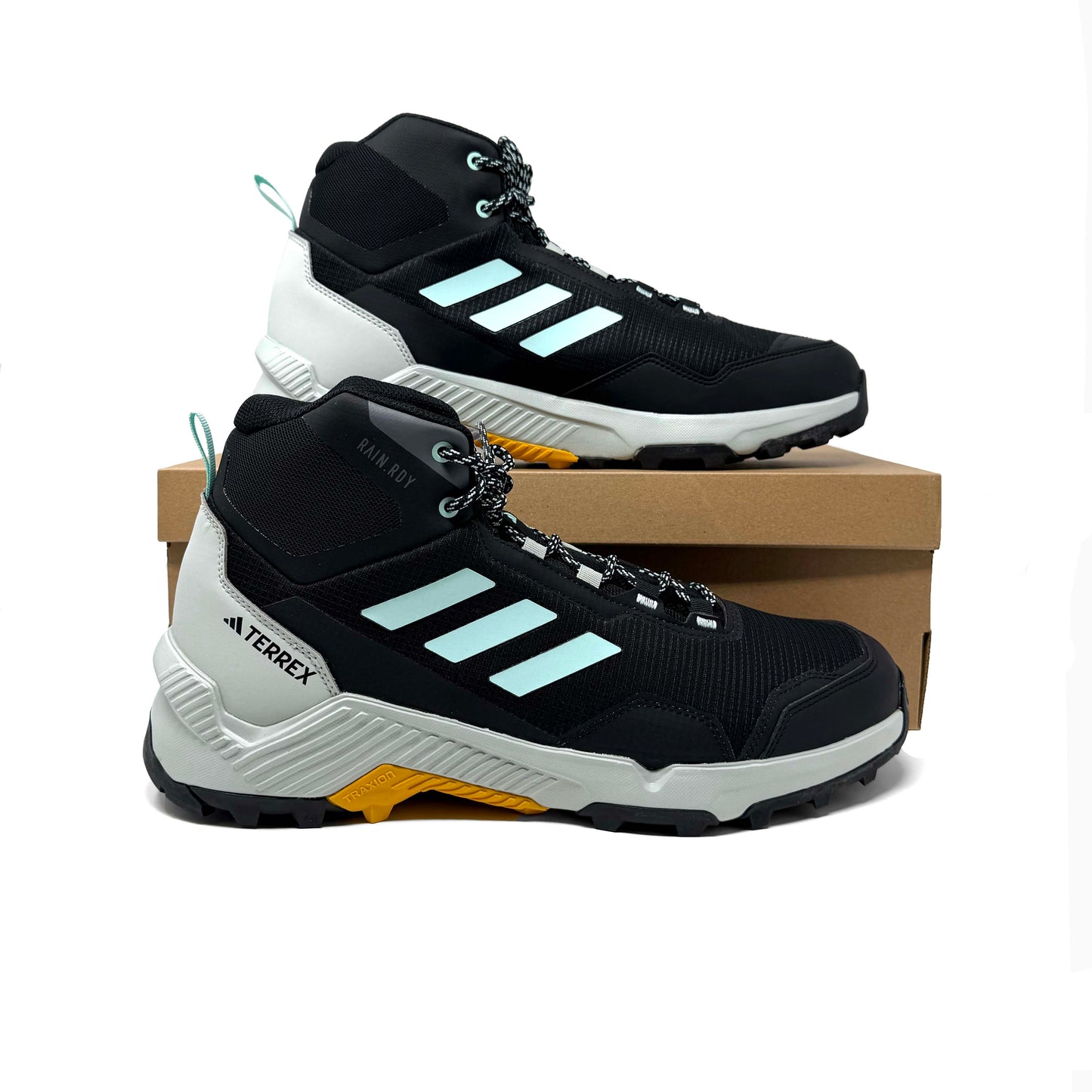 Adidas Terrex Eastrail 2 Mid Walking Boots - Black/Aqua/Yellow