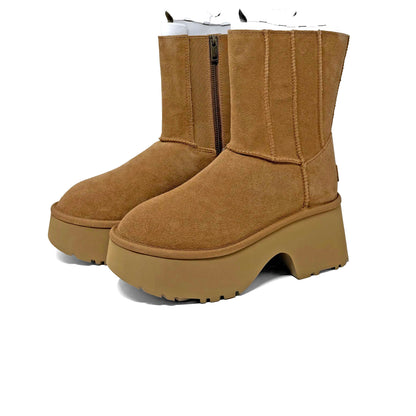 Ugg W Classic Twin Seam New Heights - Chestnut