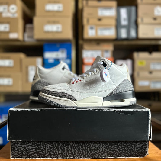 Preloved - Air Jordan 3 Retro - White Cement Reimagined (UK 7)