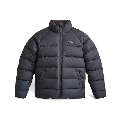 Patagonia Men’s Reversible Silent Down Jacket - Navy/Chocolate Brown