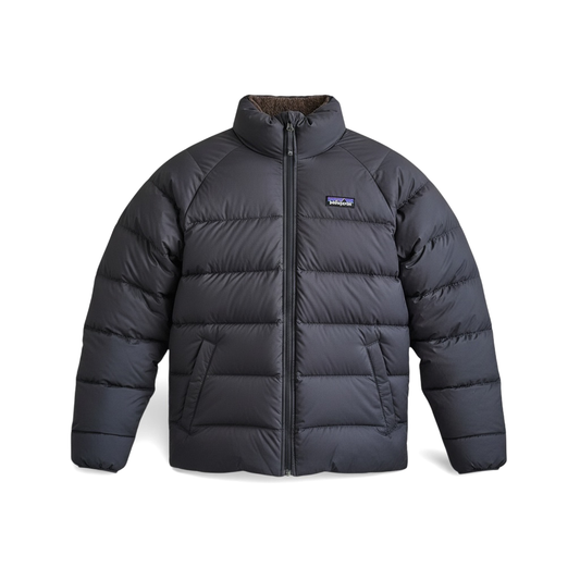 Patagonia Men’s Reversible Silent Down Jacket - Navy/Chocolate Brown