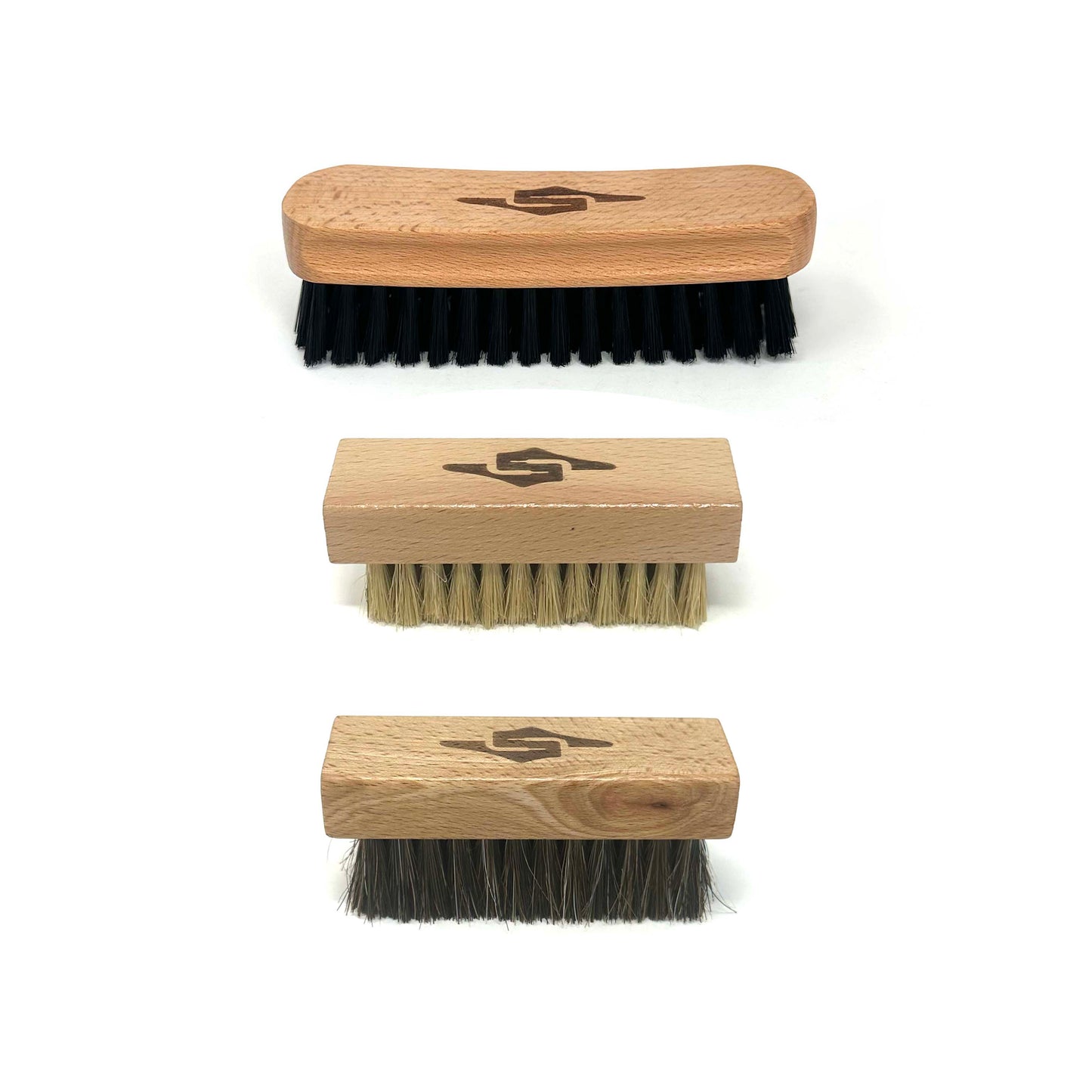 Premium 3-Piece Shoe Cleaning Brush Set