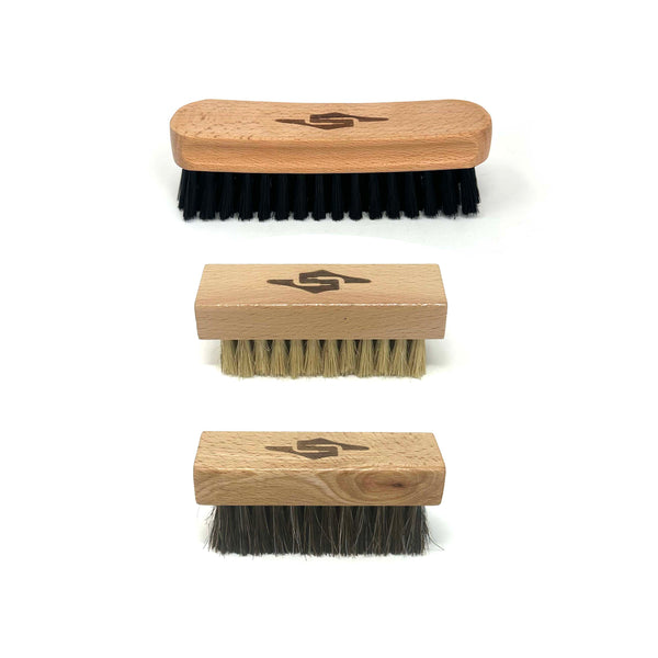 Premium 3-Piece Shoe Cleaning Brush Set