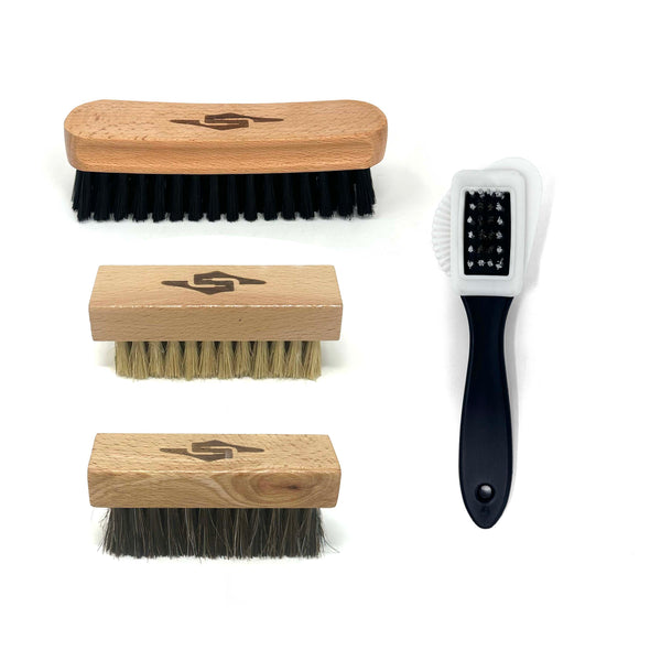 Premium 4-Piece Shoe Cleaning Brush Set
