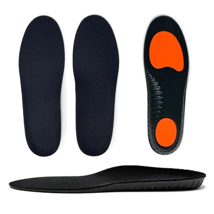 Premium 3D Molded PU Insoles - Shock Absorbing Replacement Inserts