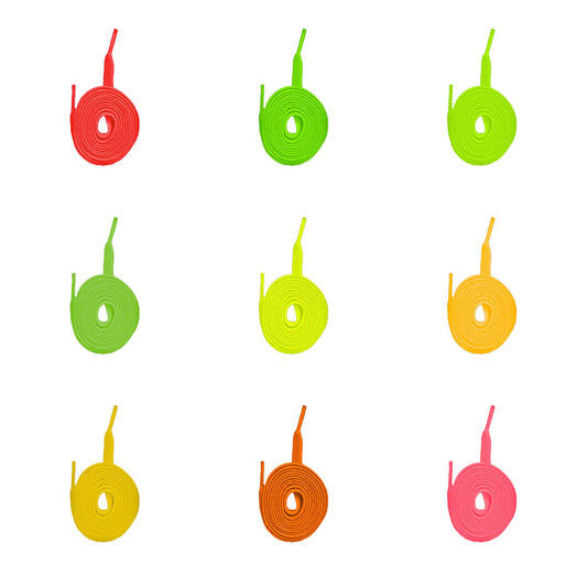 Premium Flat Laces | Neons, Yellows & Oranges | 120 - 170 cm