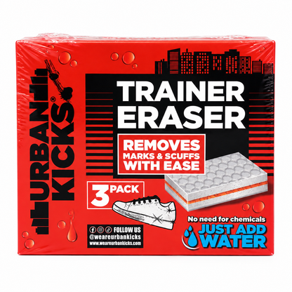 Urban Kicks Trainer Eraser Sponges (3-Pack) | Sneaker Cleaner & Scuff Mark Remover