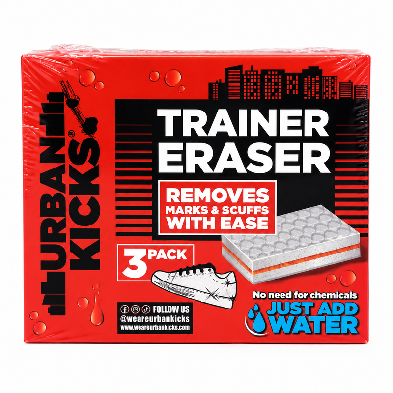 Urban Kicks Trainer Eraser Sponges (3-Pack) | Sneaker Cleaner & Scuff Mark Remover