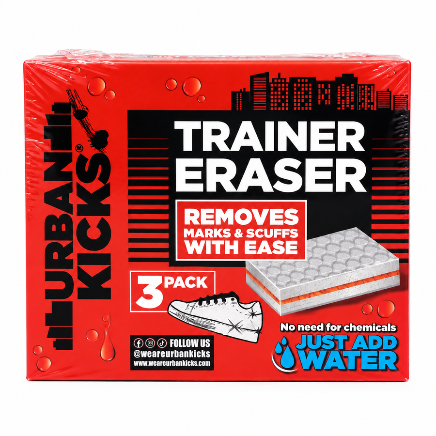 Urban Kicks Trainer Eraser Sponges (3-Pack) | Sneaker Cleaner & Scuff Mark Remover