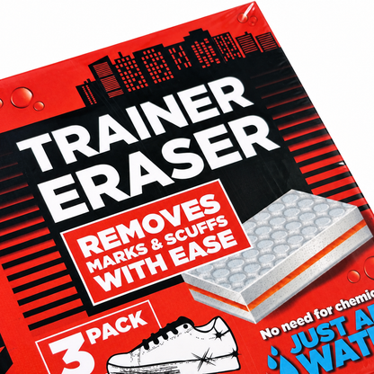 Urban Kicks Trainer Eraser Sponges (3-Pack) | Sneaker Cleaner & Scuff Mark Remover