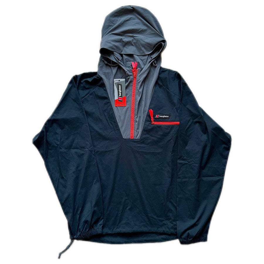 Berghaus Windshirt 90 Half Zip Jacket - Black/Grey
