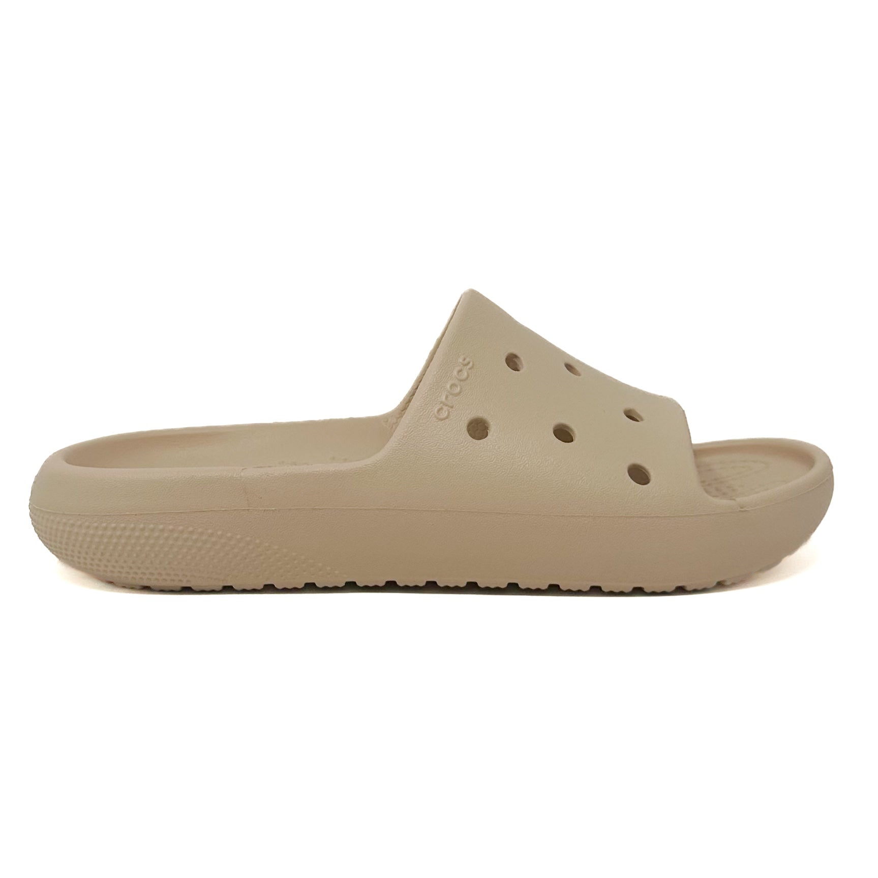 Crocs Classic Slides - Beige - Cherry Picked Kicks