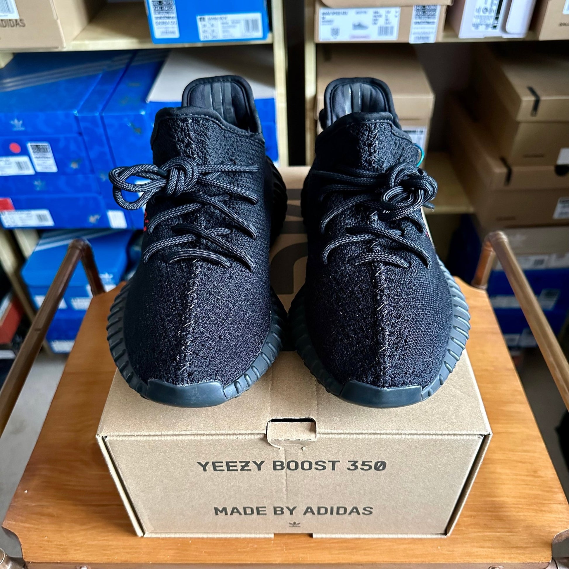 Preloved Yeezy Boost 350V2 - Bred (UK 7.5) - Cherry Picked Kicks
