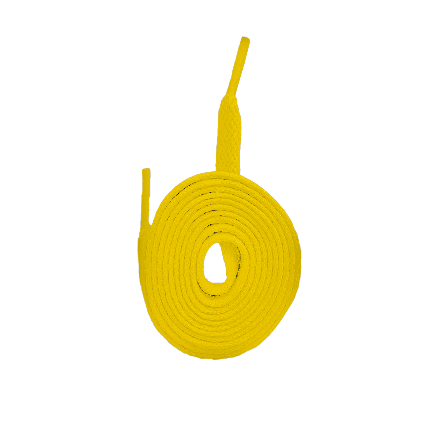 Yellow Flat Shoe Laces - 8mm Wide (Multiple Lengths) - Cherry Picked Kicks